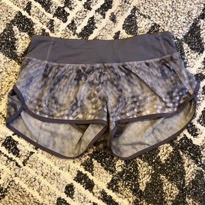 Lululemon speed shorts.